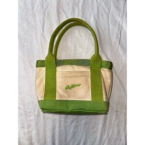 Eliza B Bag Green And Beige‎ Made Hand Sku41